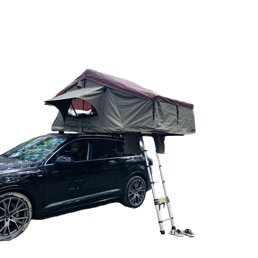 

2-3 Person Aluminum Soft Shell Car Roof Top Tent Extended Type with Ladder for 4x4 Offroad Camping naturehike