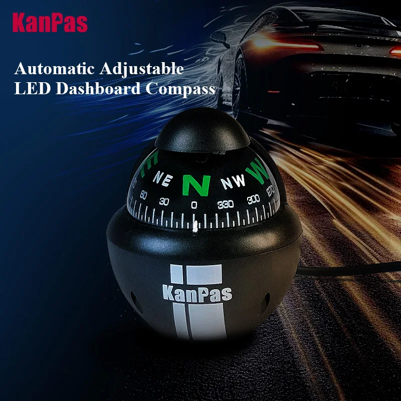 

KANPAS светодиодный светильник автомобильный компас шар/светодиодный компас/компас для автомобиля/шарик компаса приборной панели/компас лодка/V-40-SC