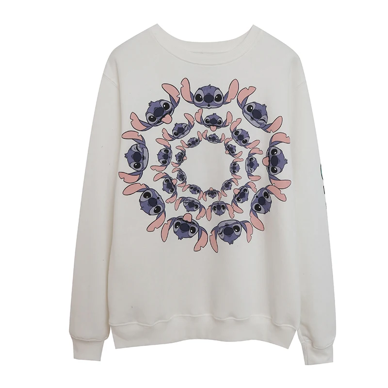 

Повседневная модная толстовка с флисовой подкладкой, длинными рукавами и круглым вырезом, удобная, мягкая, с мультяшным аниме-принтом, молодежная, трендовая, в уличном стиле