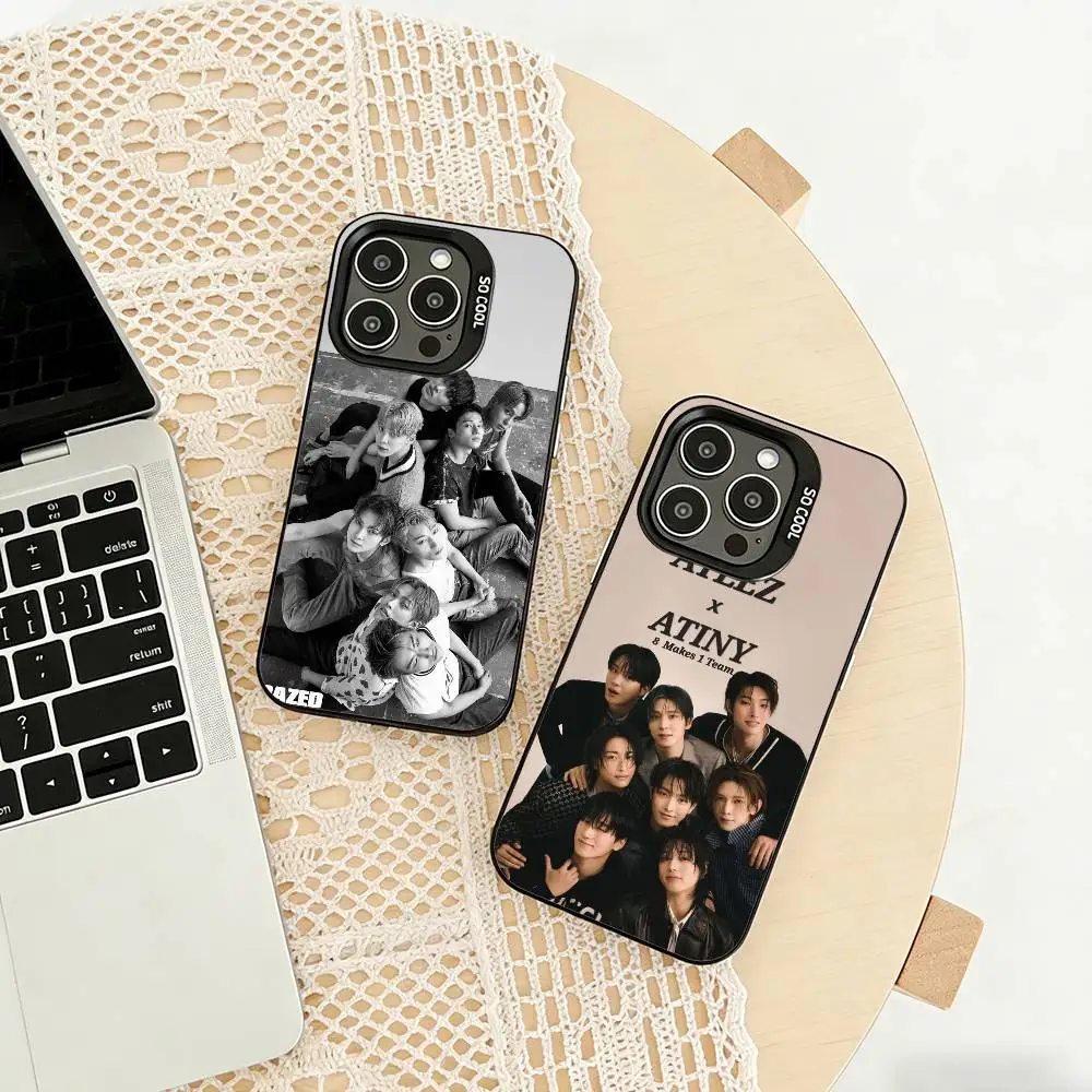 

ATEEZ In y-Your Fantasy Phone Case For iPhone 17,16,15,14,13,12,11 Plus,Pro Max,XS,Colored silver phone case