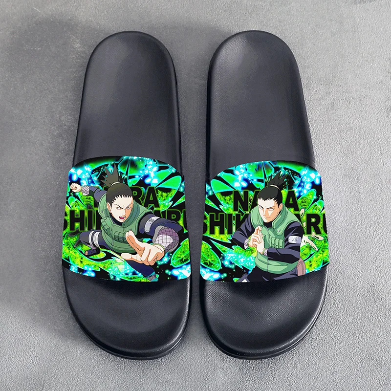 Summer Sandals Slippers Anime NARUTO Nara Shikamaru Cosplay Slippers Cartoon Shoes For Men Women Unisex Halloween Gift