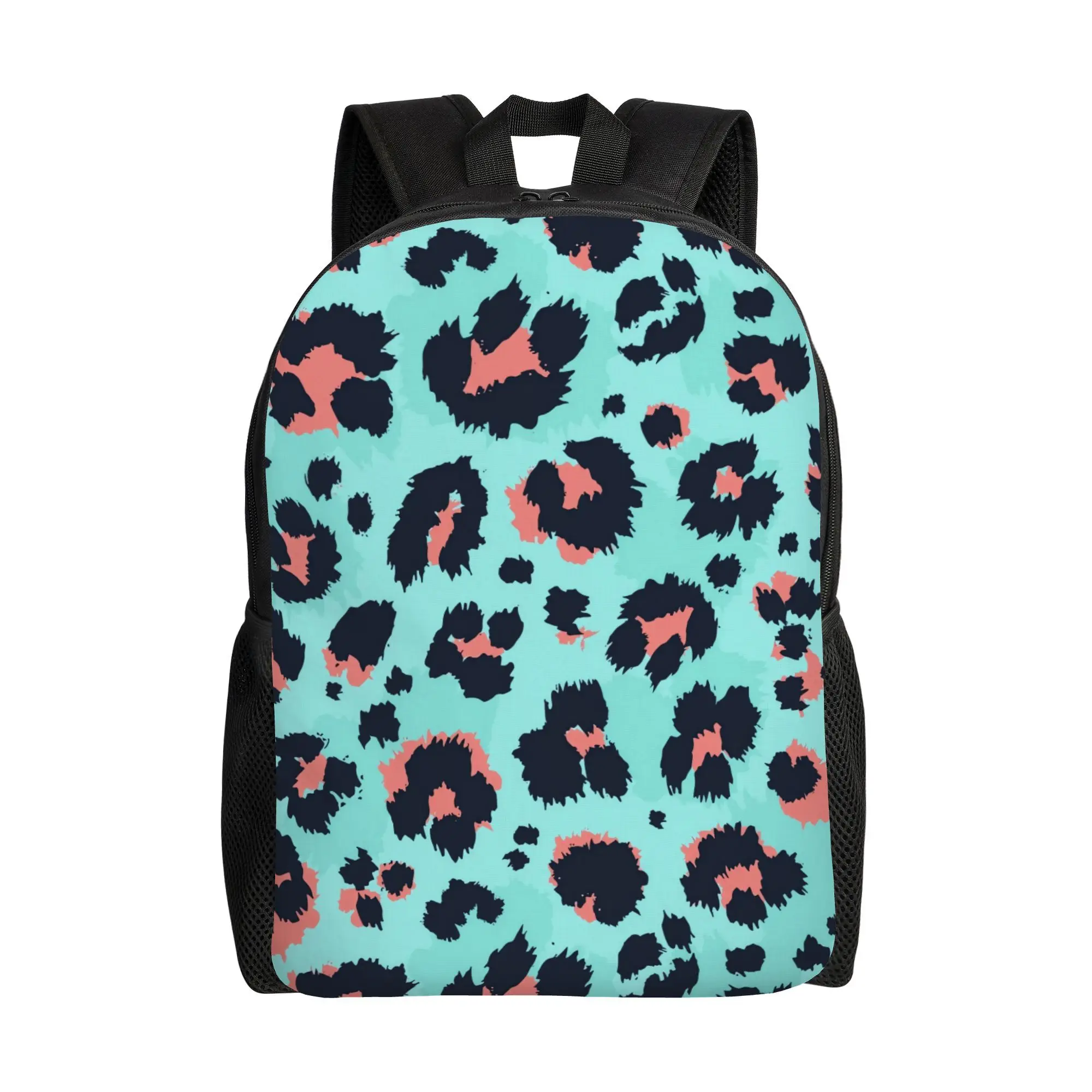 

Classic single-layer backpack with leopard print design, perfect for everyday essentials, perfect for commuters, students