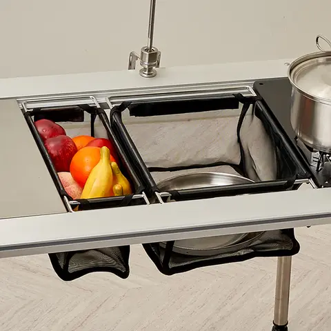 모드반트 캠핑 테이블 IGT 메쉬 트레이 바스켓 스포츠 야외 캠핑 테이블 메쉬 트레이 바스켓