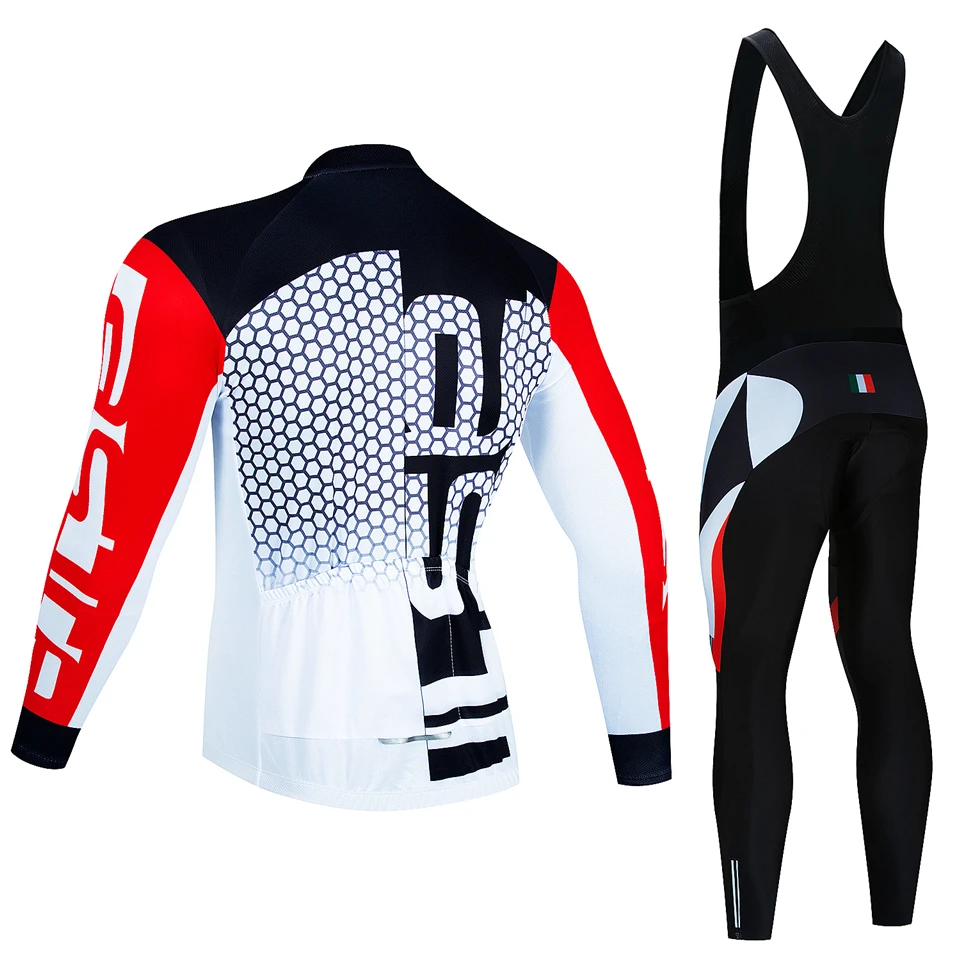 冬用サーマルフリース素材の暖かいウール製サイクリングジャージ - Triathlon Cycling Kit のレビューと価格