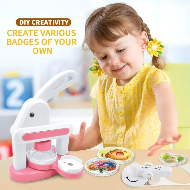 Phổ biến Máy Làm Huy Hiệu Bộ Dụng Cụ Thủ Công Cho Trẻ Bấm Bằng Tay Cài Áo Làm Thủ Công Hoạt Động Phát Triển Trẻ Đồ Chơi