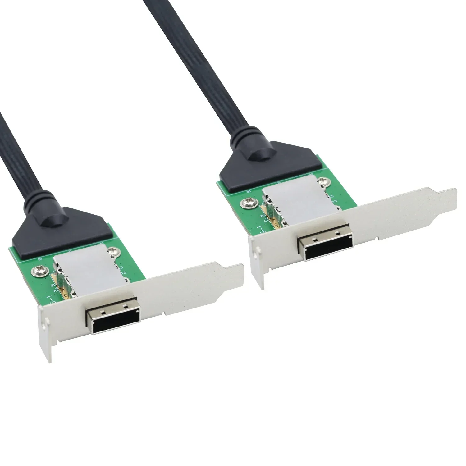 

Кабель-адаптер Mini SAS HD SFF-8088 26P PCBA (гнездо) с низкопрофильным кронштейном на SFF-8088 (гнездо), 12 Гбит/с, внешнее сопротивление 30AWG