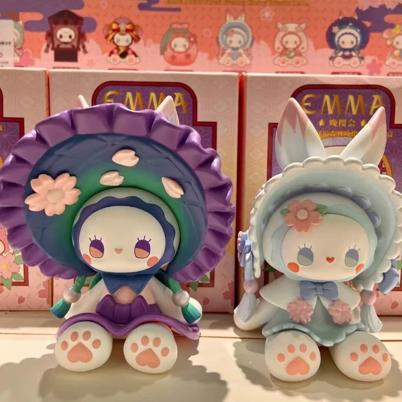 EMMA سر الغابات المسائية سلسلة ساكورا عمل الشكل صندوق أعمى ألعاب لطيفة شخصيات كرتونية دمى اللعب الهدايا الحلي جمع