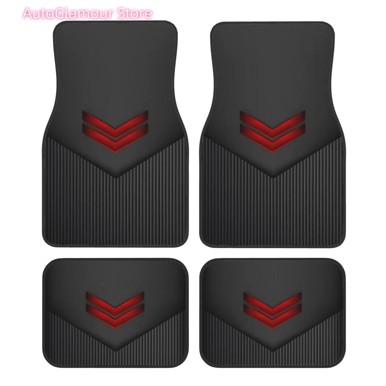 

4pcs Car Floor Mats, Featuring a Easy And Stylish Printed Design, Suitable for Sedans, Suvs, And Family Cars. Enhances The Taste