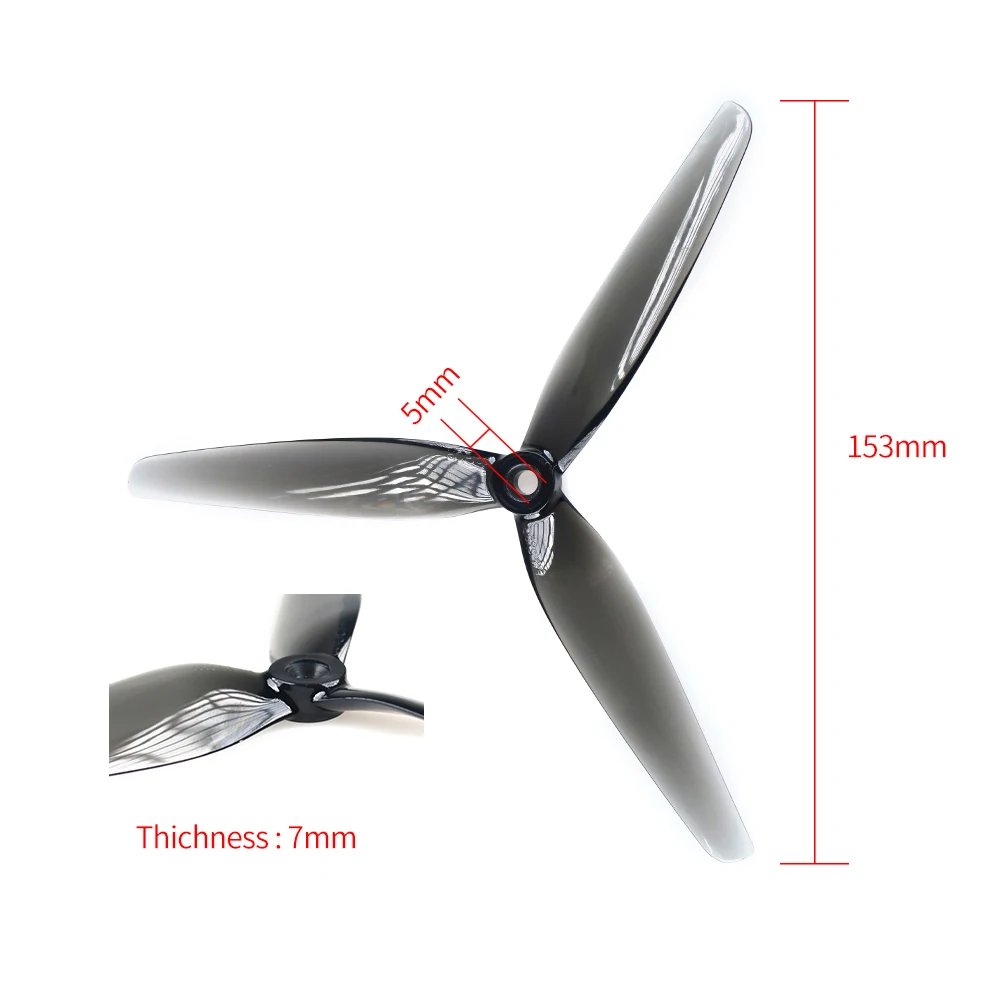 HQprop HQ 7X3.5X3 7030 Propeller 7*3.5 3-Blade Prop CW & CCW for RC FPV Freestyle 7inch Long Range Drones DIY Parts