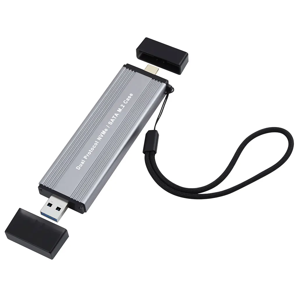 M.2 NVME Enclosure Case Cartridge Heat Dissipation M Key Data Free