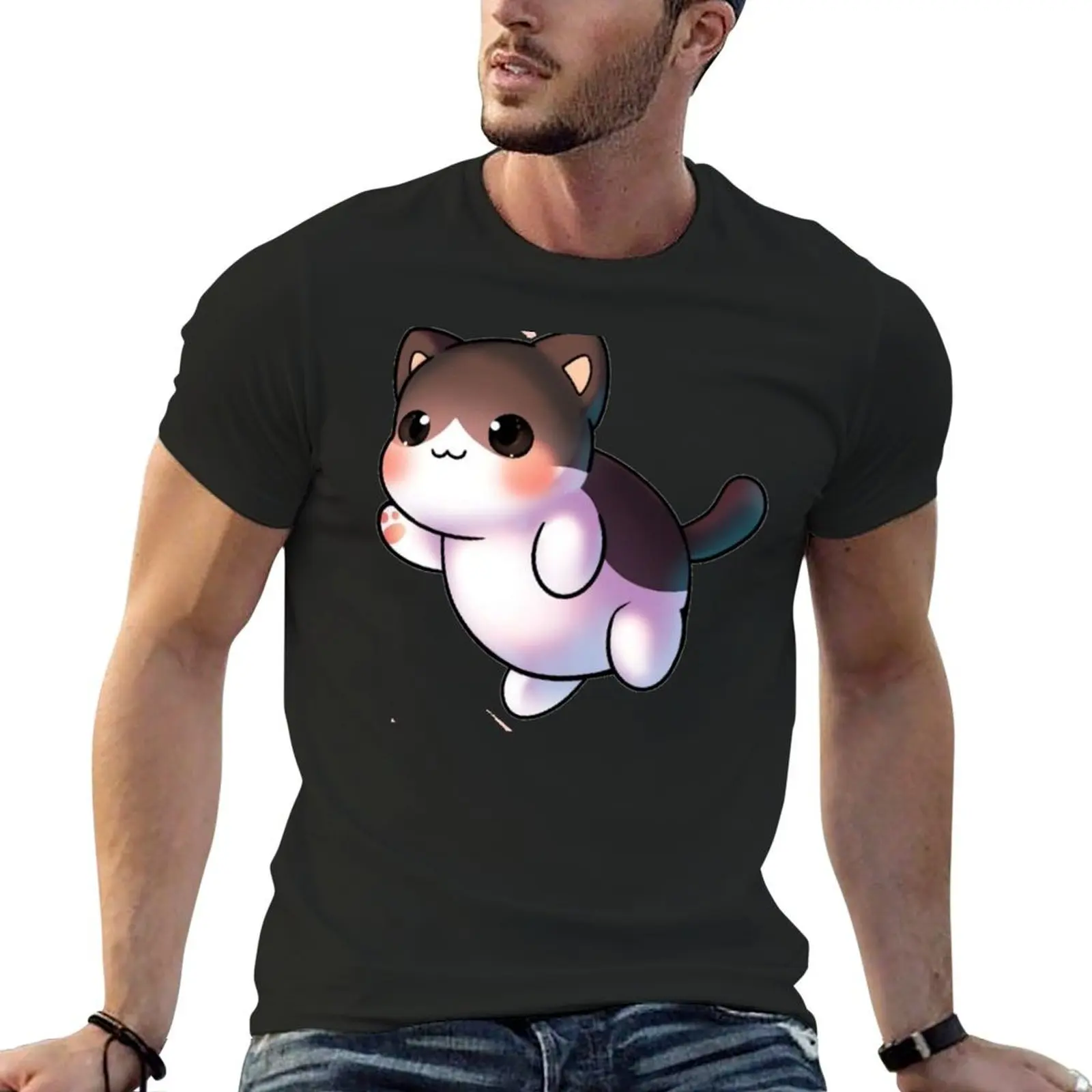 Copy of cute aphmau cat T-Shirt anime clothes graphic shirts sweat clothes for men