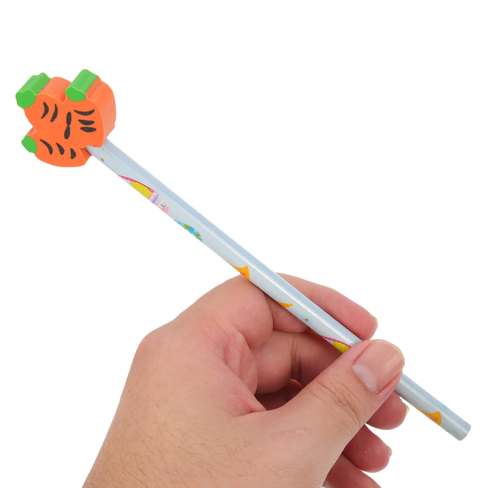 Matite pasquali da 12 pezzi con gomme comode per bambini, studenti portatili sfusi