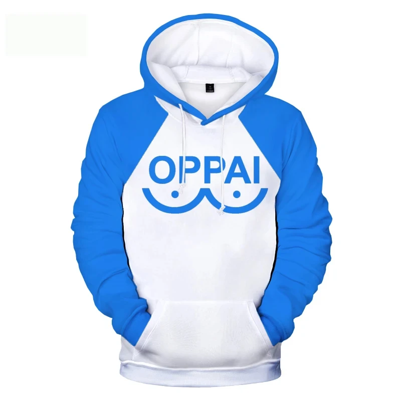 Japanese Anime One Punch Man Saitama Oppai Cosplay Costume Boys Girls 3D Kids Printed Funny Hoodie Men Women Casual Sweatshirt