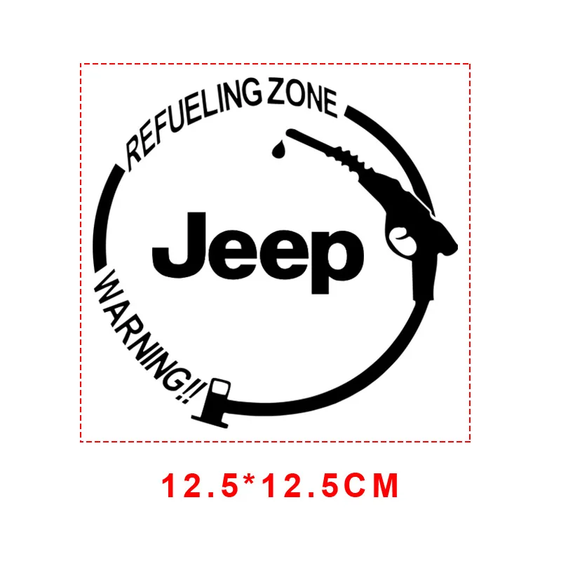 1Pcs Car Fuel Tank Cap Stickers Vinyl Fashion Decoration Decals For Jeep Gladiator Grand Cherokee Compass Accessory Renegade JK
