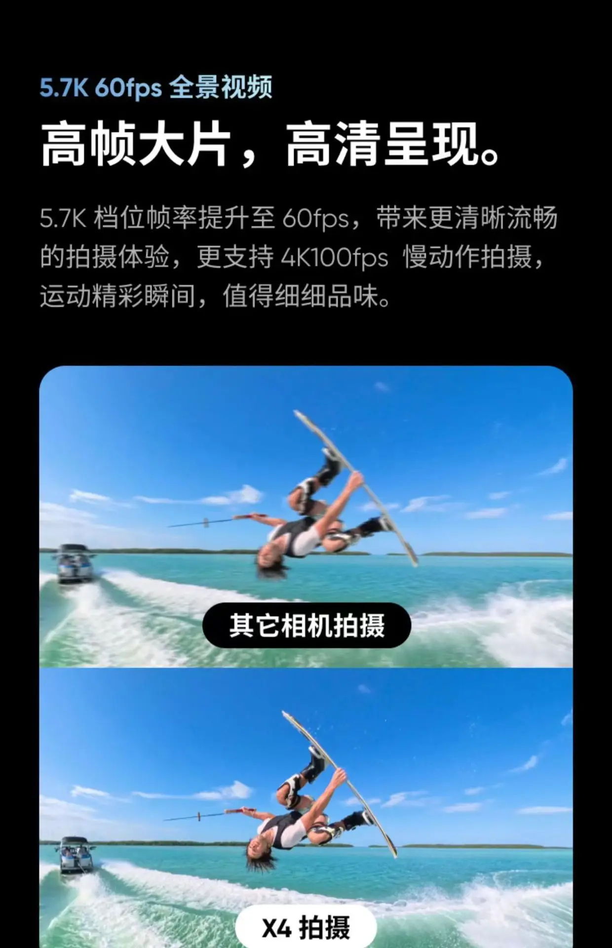 Panoramic motion camera, anti-shake, waterproof, camera high definition compact