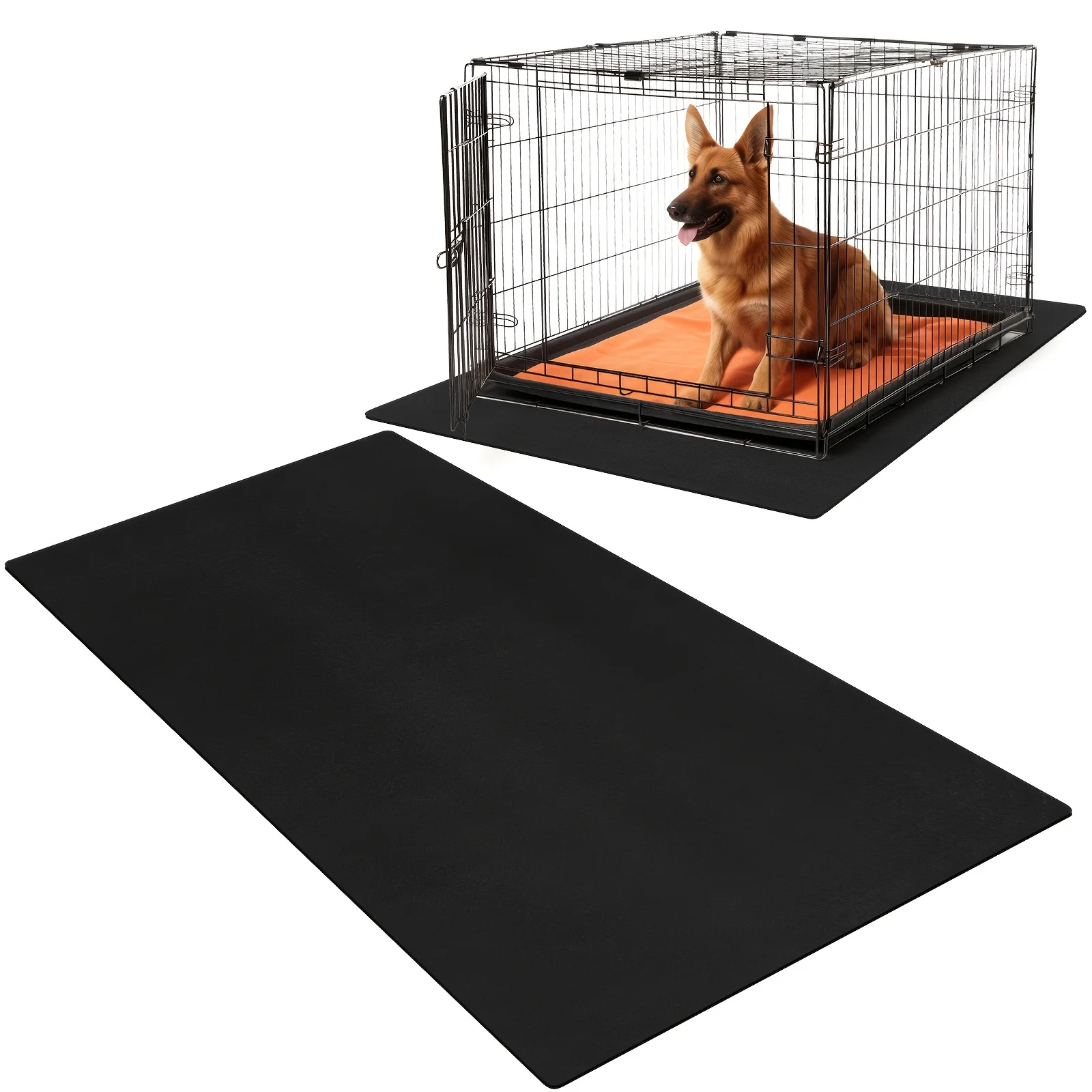 

PVC Pet Crate Floor Protection Mat 32" X 50" XXL Washable Floor Covering Reusable Waterproof Non Slip Rug Whelping Pad For Pet