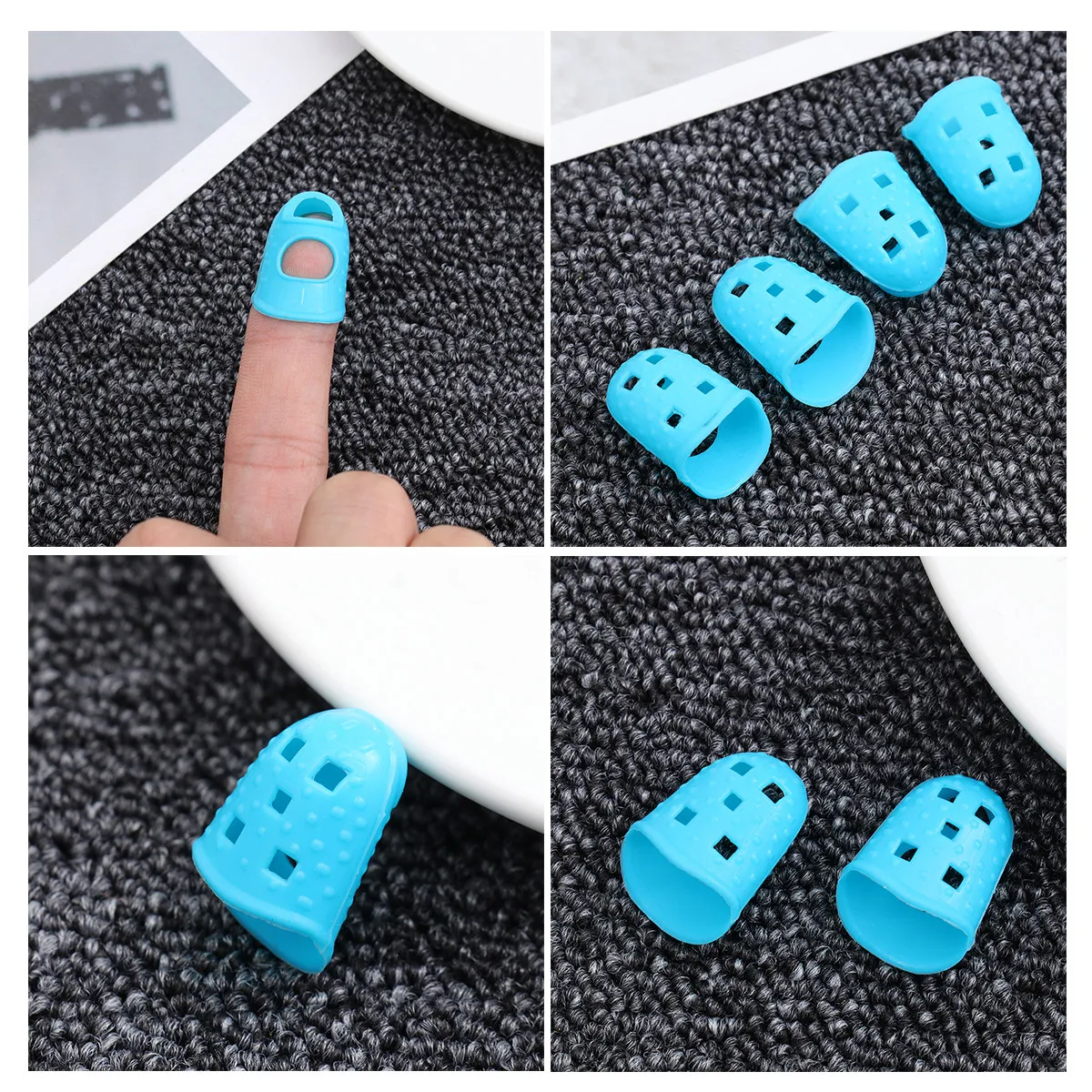 

40Pcs Silicone Guitar Fingertip Protectors Durable Finger Guards for Beginners Guitar Ukulele Practice Finger Covers