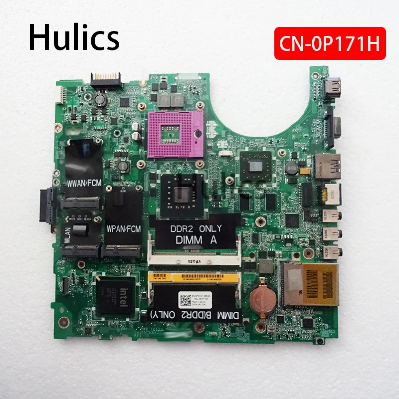 

Материнская плата Hulics для ноутбука DELL 1537, материнская плата CN-0P171H 0P171H P171HDA0FM7MB8D0 DDR2