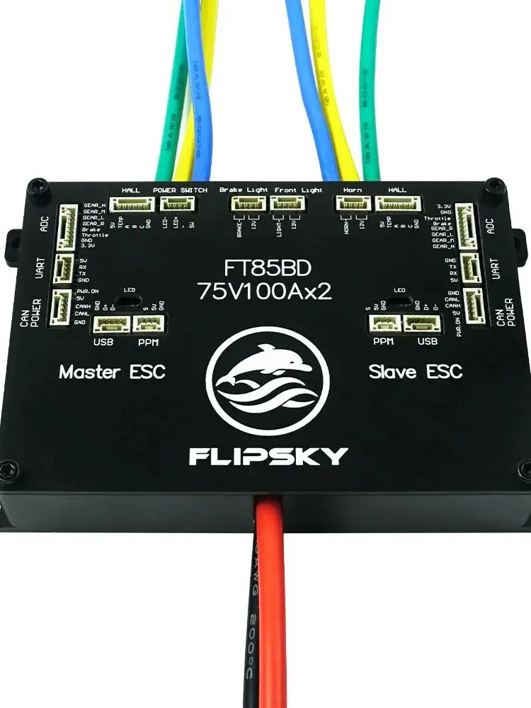 AliExpress NONE Flipsky FT85BD Double Drive ESC Support PPM Signal With Aluminum Case NON-VESC For 4S-20S Electric Skateboard Scooter Ebike