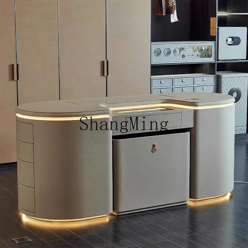 FG good-looking  light luxury smart dresser modern bedroom automatic lift with mirror makeup table