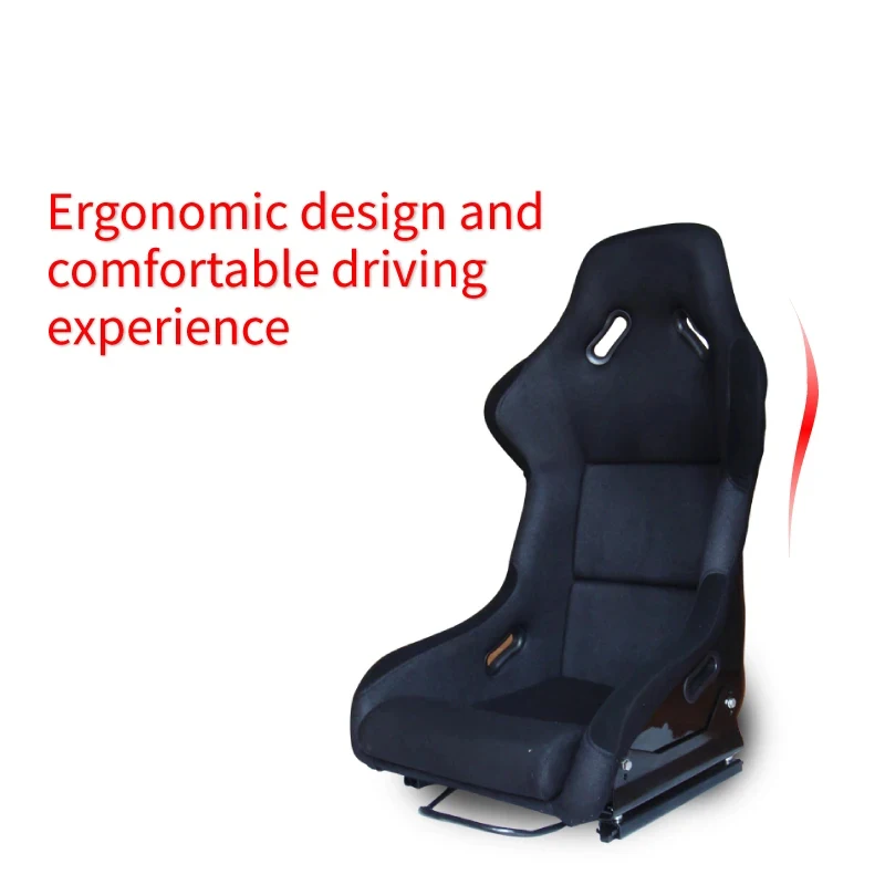 New Design Professional Modern Gaming Black Velvet Racing Barrel Seat