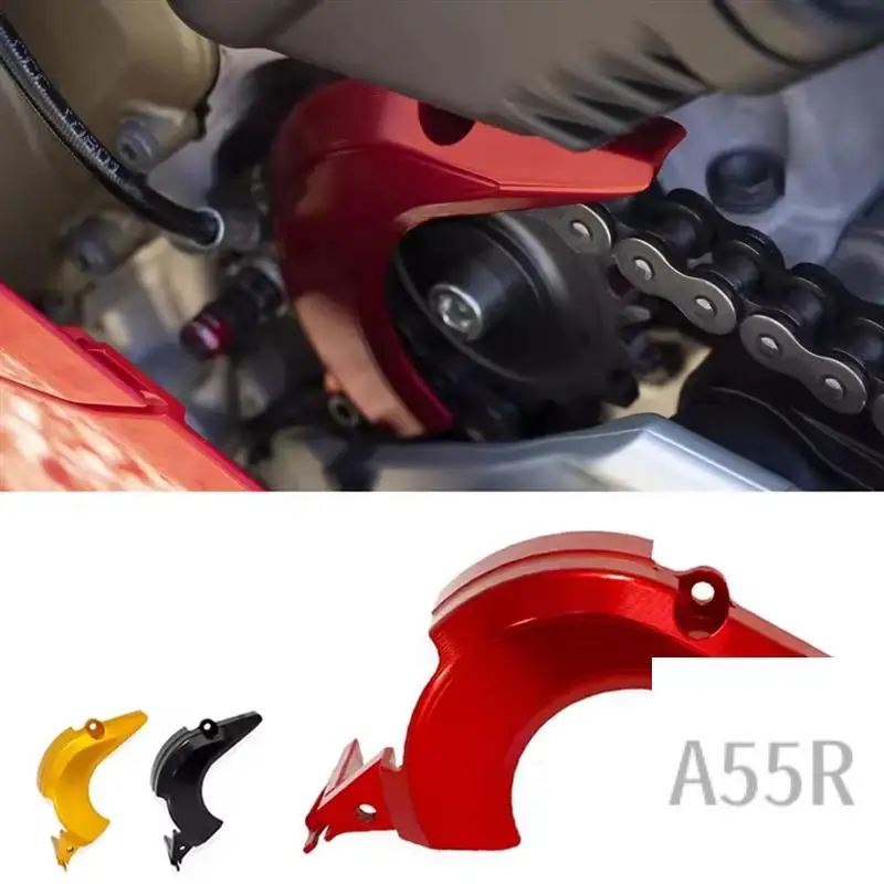 

5R-Motorcycle Front Sprocket Guard Engine Chain Cover For Ducati Streetfighter V4 S Panigale V4 S R 2018-2024