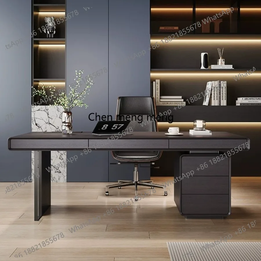 

Italian Minimalist Office Desks Wood Eco-friendly Office Desks Luxury Acrylic Wide Office Furniture Scrivanie Per Ufficio