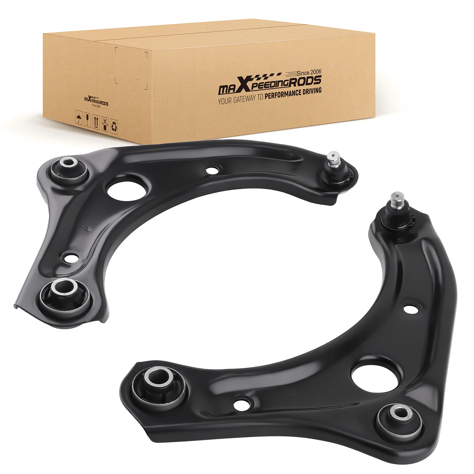 MaXpeedingrods Suspension 2pcs Front Lower Control Arms & Ball Joint Assembly for Nissan Versa Sedan 2012 - 2019