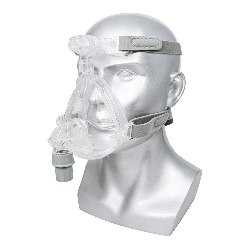 Full Face Mask CPAP Auto CPAP BiPAP Mask for Sleep Apnea Snoring People With Free Adjustable Headgear