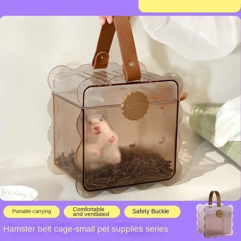 

Cookie Series Take-out Hamster Cage Large Space Small Pet Carrier Small Animal Carrier Rat Accesorios Hamsters Carrier