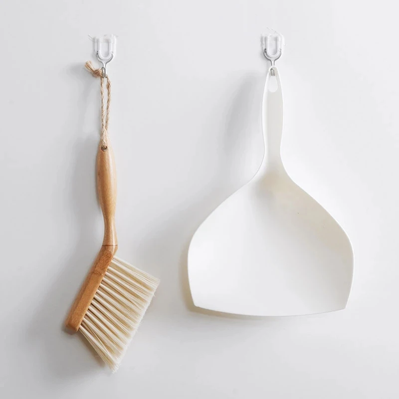 Mini Broom Practical Thorough Cleaning Soft Bristles Wooden Handle Compact Size Small Broom And Dustpan Dustpan Set Versatile