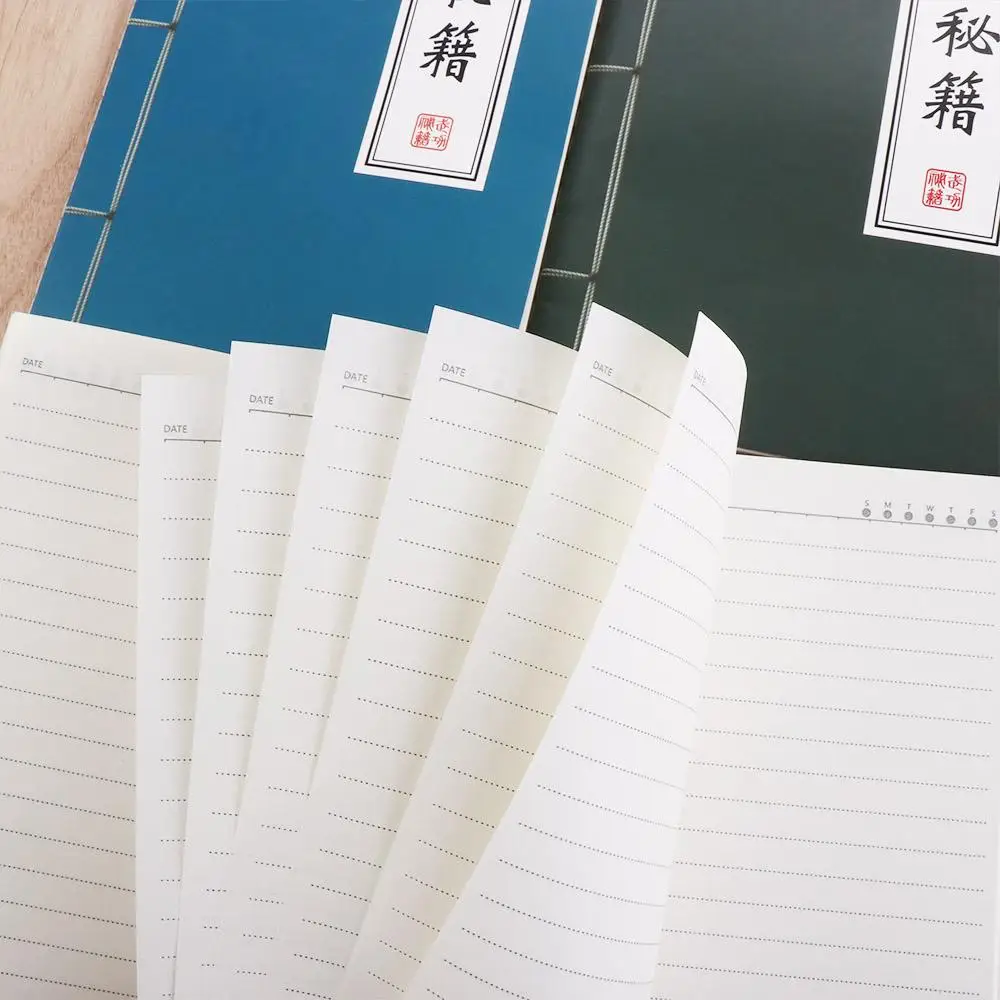 Cahier d'exercices rétro créatif de style chinois avec succès, bloc-notes pour étudiants, journal intime, fournitures de bureau, note complète, A5