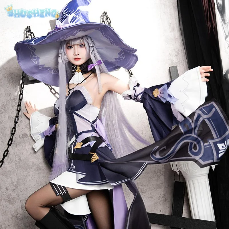 Game Honkai: Star Rail Herta Cosplay Costume Hat socks gloves accessories props set Halloween party sweet Lolita Herta dress