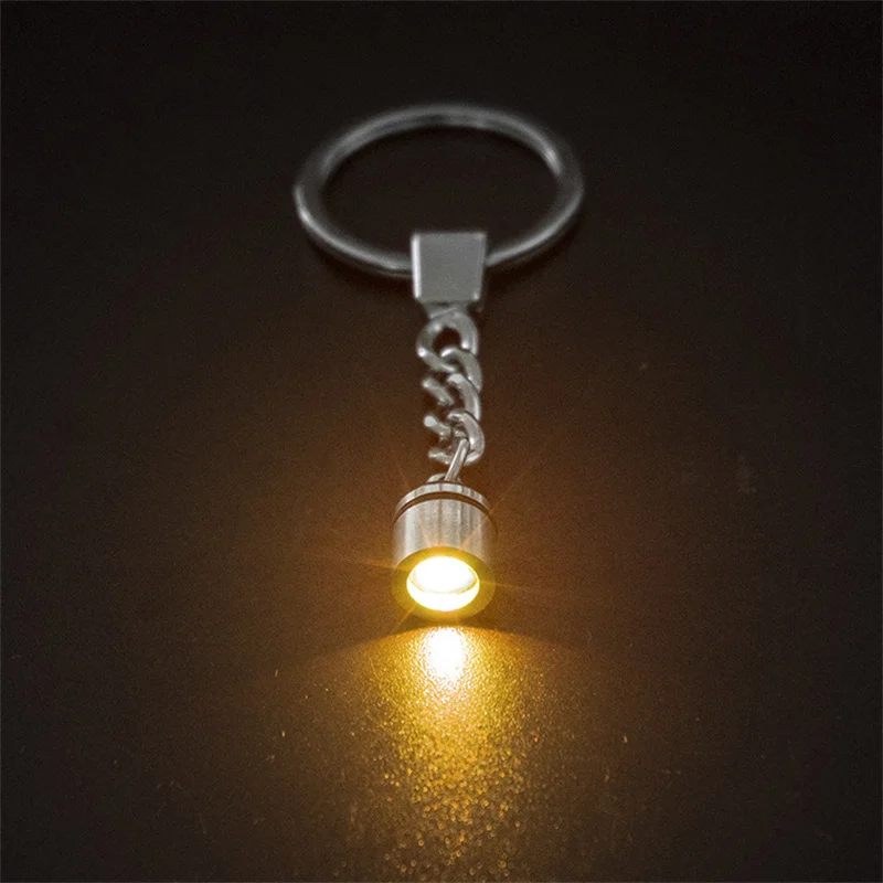 20Pcs Led Crystal Light Keychain Flashlights Pendant Lamp DIY Craft Paper Lanterns Party Holiday Decoration Lights