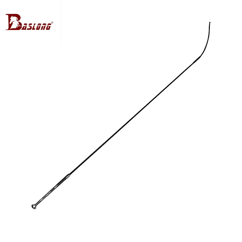 Bicz jeździecki Baslong, sprzęt jeździecki, antypoślizgowy, z włóknem węglowym owiniętym jedwabiem, 266,4 cm, smoczy bicz dla rycerzy i rycerzynek.