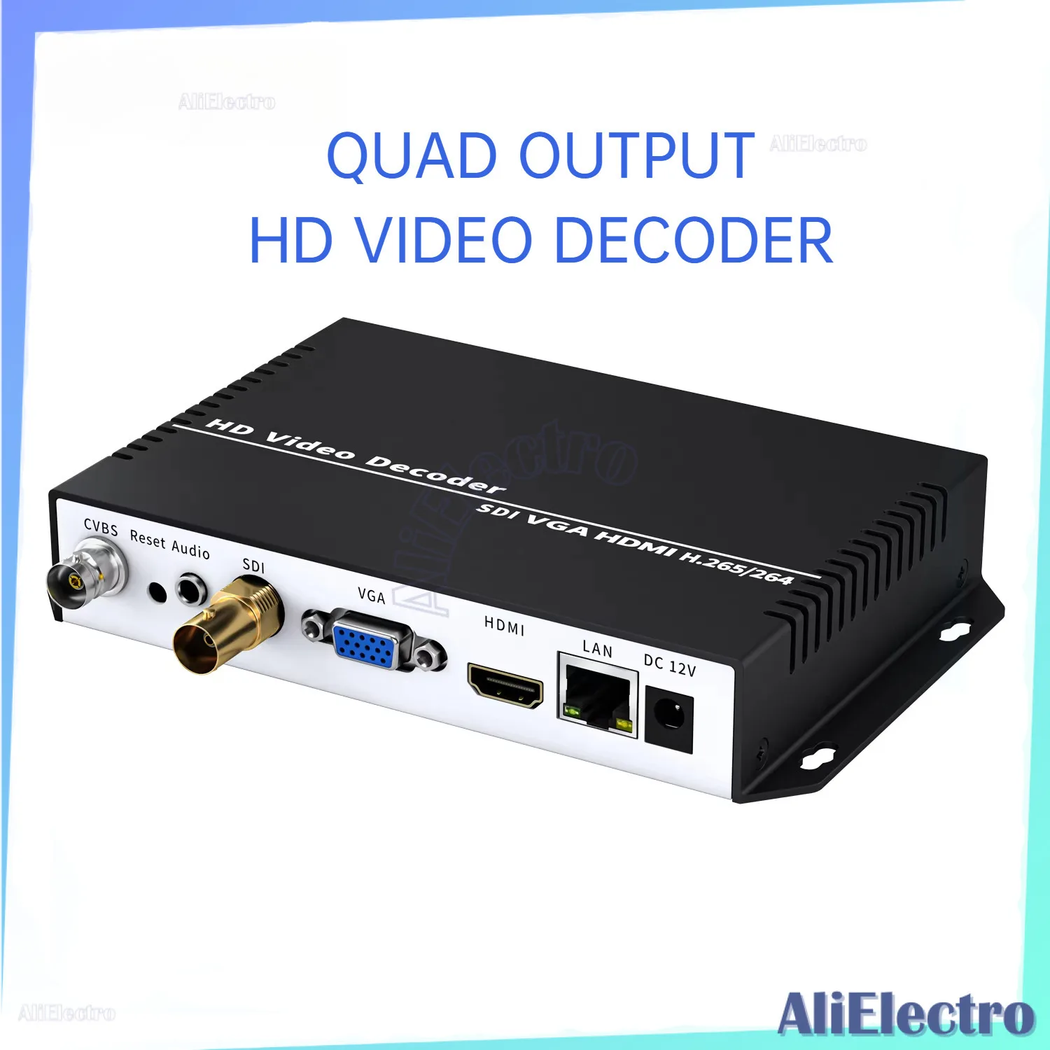 

SDI 4K UHD H.265 H.264 VGA Low Lantency Repleace Topbox &PC Transmitter RTSP RTMP SRT UDP Stream IP to HDMI Decoder