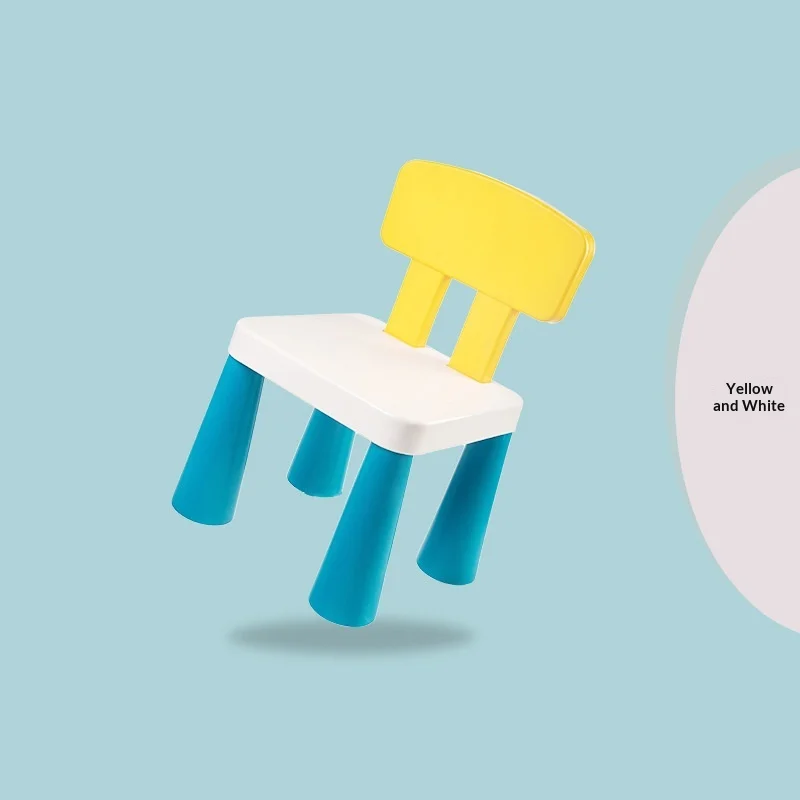 كرسي أطفال بلاستيكي، مقعد أطفال، كرسي طعام للأطفال الصغار، مسند ظهر للأطفال، غير قابل للانزلاق، خفيف الوزن، أثاث الفصول الدراسية لمرحلة ما قبل المدرسة #5