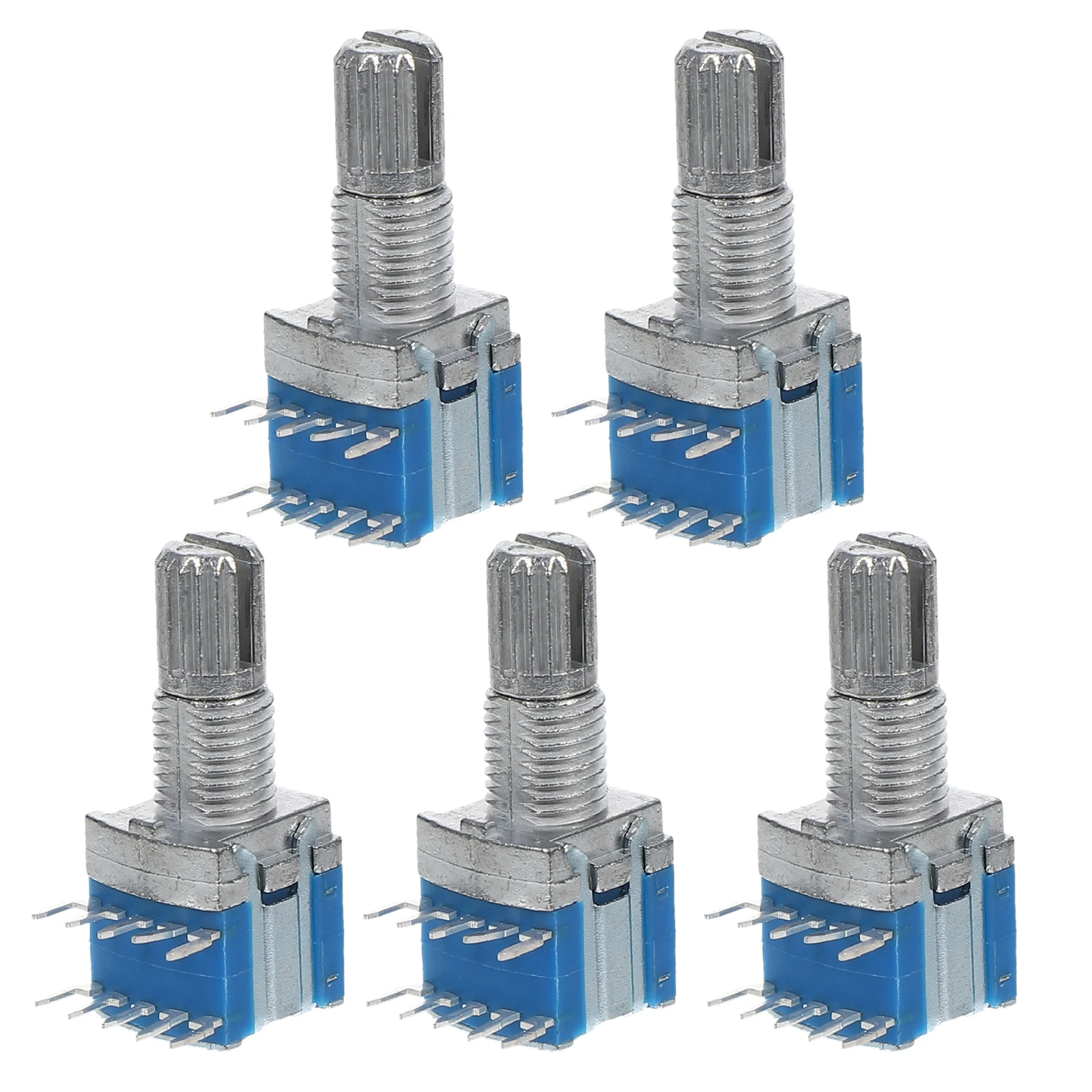 

5pcs Multi-Position Rotary Switch Metal Compact Digital Precision Replacement Mini For Audio Industrial Appliances Space-Saving