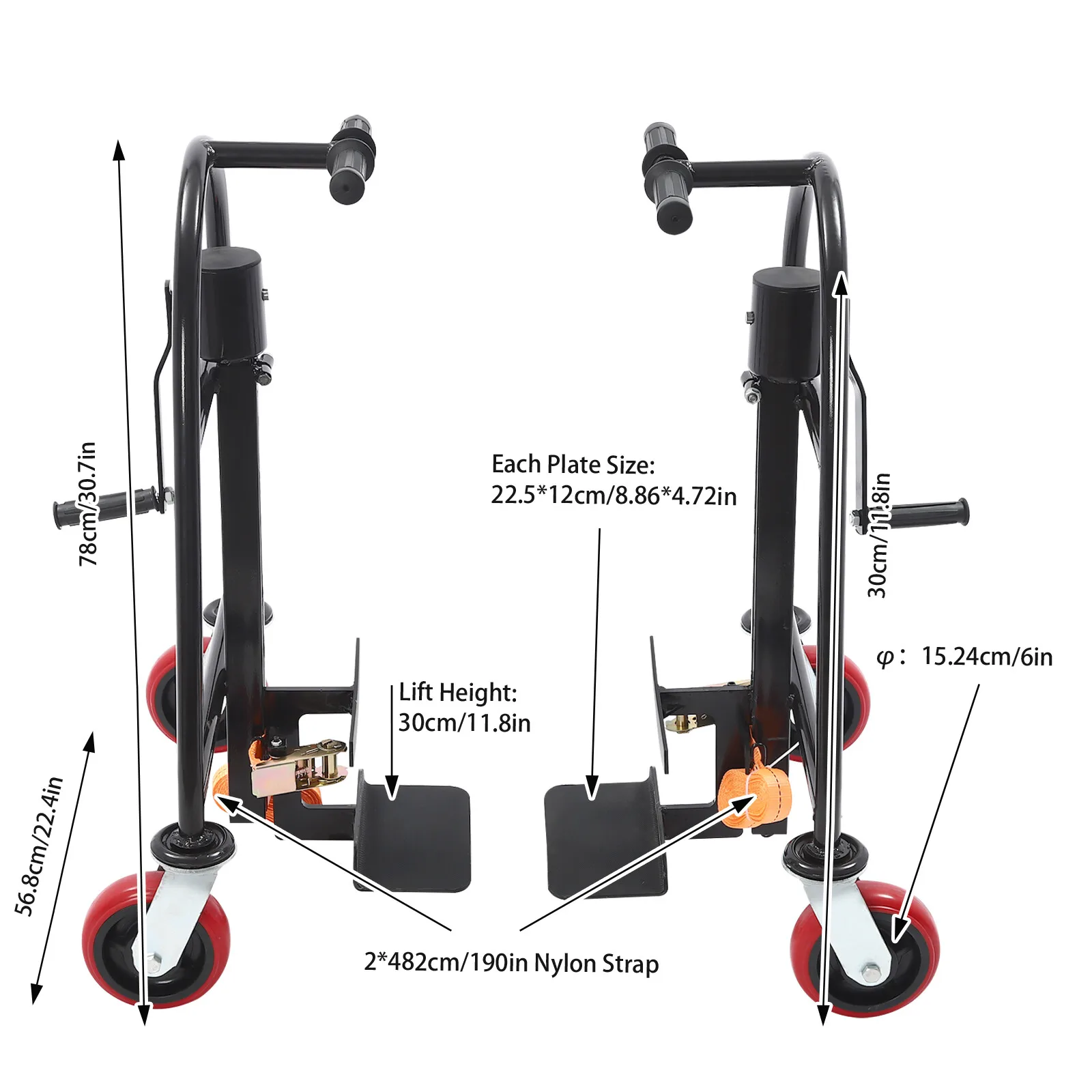 589.67 กก./1300lbs คู่มือเฟอร์นิเจอร์ย้ายเครื่องมือ Heavy Duty เฟอร์นิเจอร์การจัดการ Mover 4 ล้อ