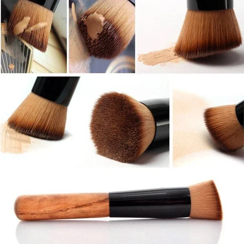 1pc Foundation Makeup Brush Professional Cosmetic Beauty Make Up Tools Kabuki Powder Blush Flat Top Brushes Brochas Maquillaje