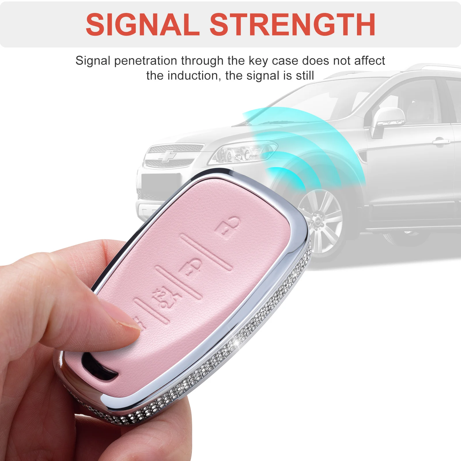 Suitable for Chevrolet key cases, Trailblazer, Malibu XL, Blazer, key protection covers, 4-Button smart key horn Button 5