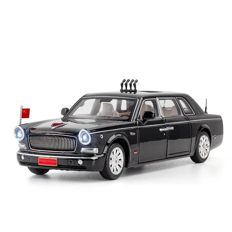 Heißer sale1:32 legierung ziehen zurück HONGQI L5 auto modell, simulation militär parade auto spielzeug, sammlung ornamente modell auto, freies verschiffen