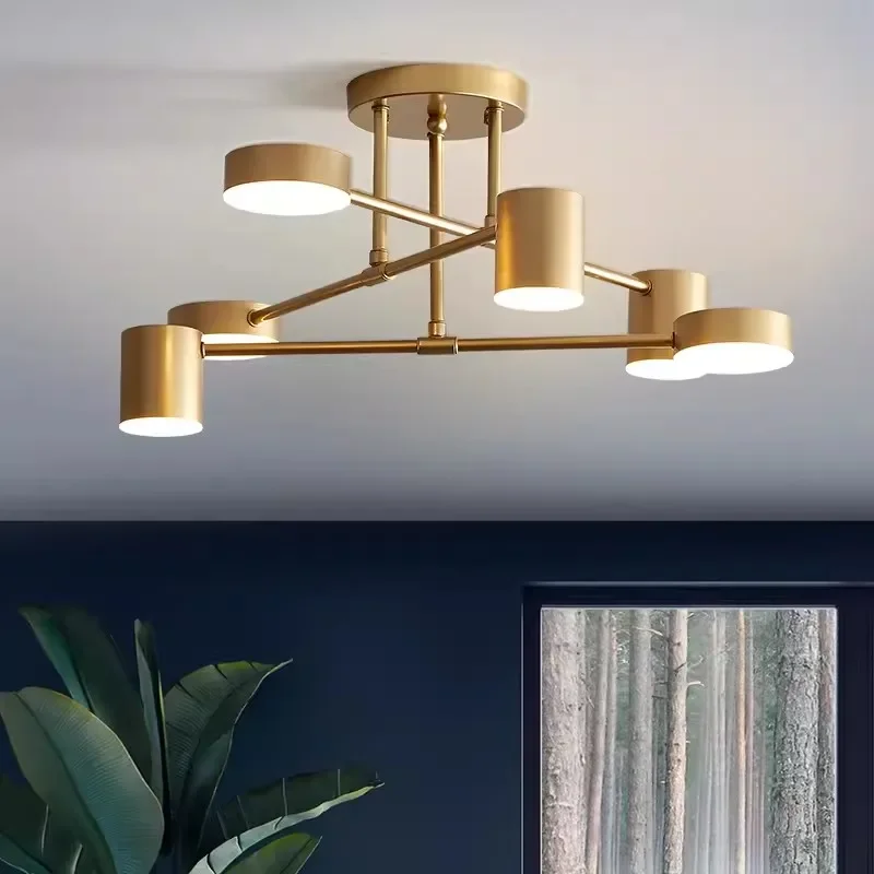 Lampadario a LED di lusso moderno nero bianco oro lustro plafoniere per sala da pranzo soggiorno camera da letto decorazione della casa illuminazione