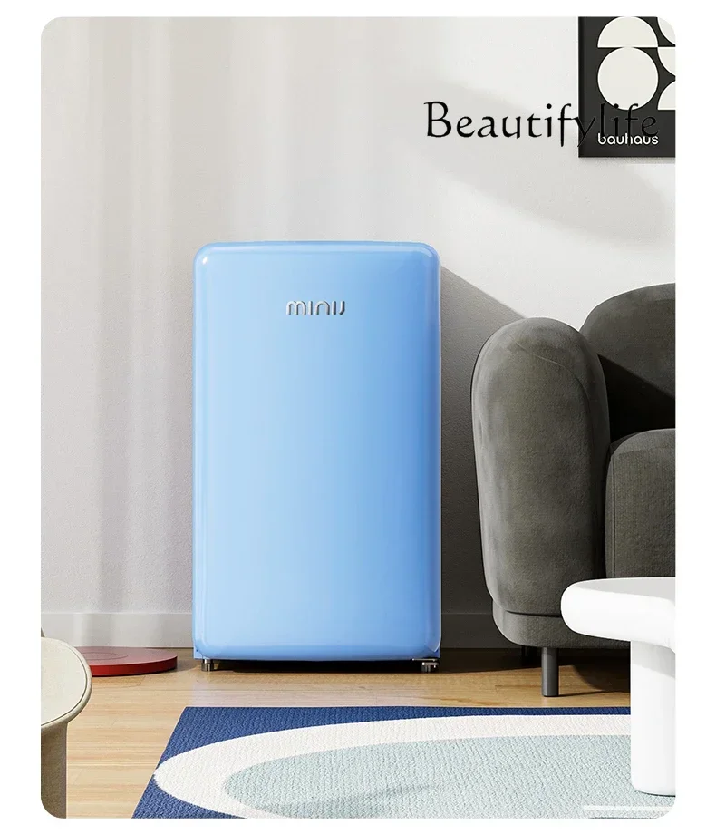 

Nordic Retro Small Refrigerator Rental Dormitory Office Color Mini Household Refrigerator