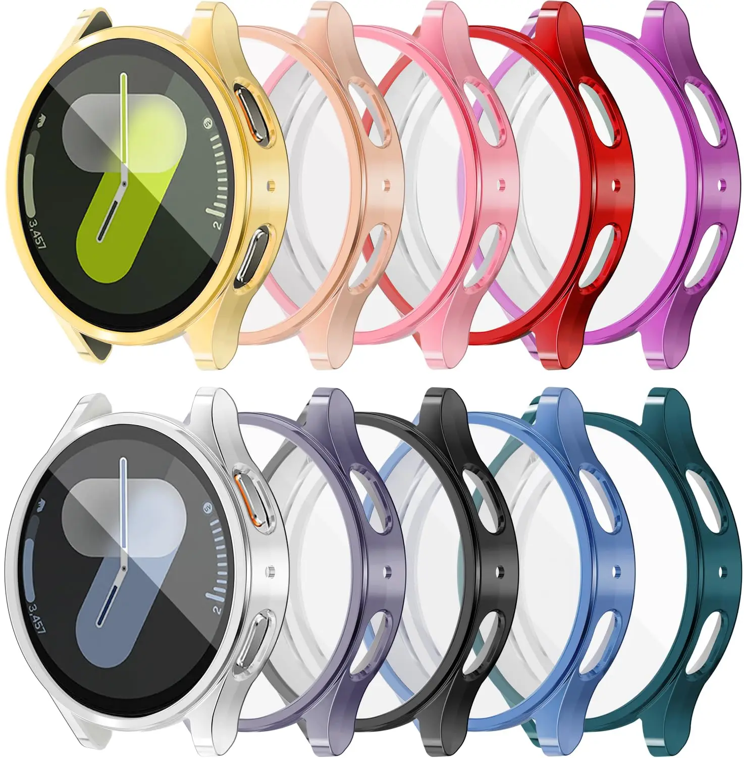 TPU Case for Samsung Galaxy Watch 7-6-5-4-FE 40mm 44mm Full Protection Cover Silicone Bumper Screen Protector watch Accessories