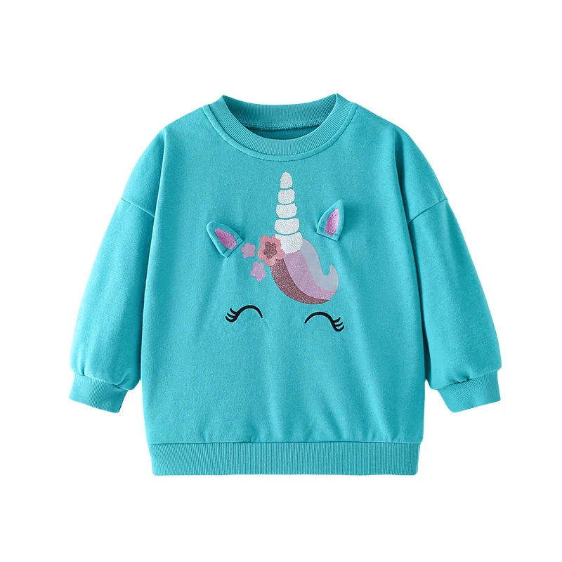Jumping Meters Modische Mädchen-Sweatshirts mit Schmetterlingsmotiv für Kleinkinder, Kinderkleidung, Herbst, Frühling, Sport, Baby-Kapuzenshirts, Kleidung, Hemden – Detail 12
