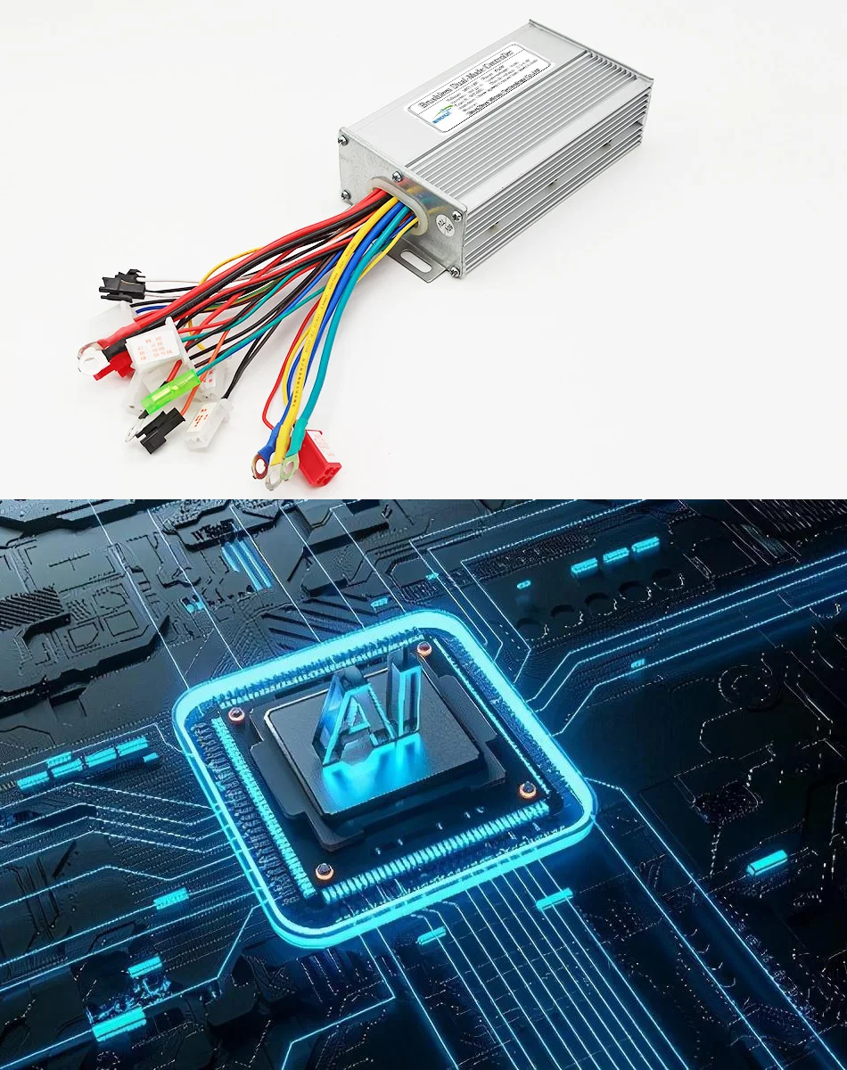 36V 48V 60 1000W 40A Electric Scooter Brushless Motor Universal Controller LCD Speed Display Throttle Set for Motorcycle Bicycle