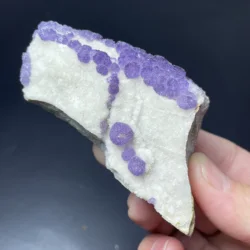 Natural GuiZhou Edged Purple Fluorite With Crystal Quartz Mineral Original Teaching Rock Reiki Healing Stone Home Decor AP1-21