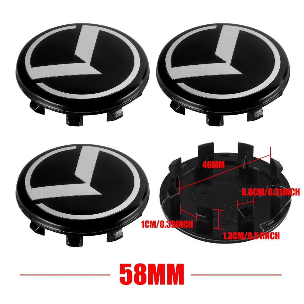 Emblemas Adesivos para Centro de Roda de Carro 56/58MM, Acessórios Automotivos para Kia Optima K5 Picanto Rio Sportage Soul Carnival Stonic