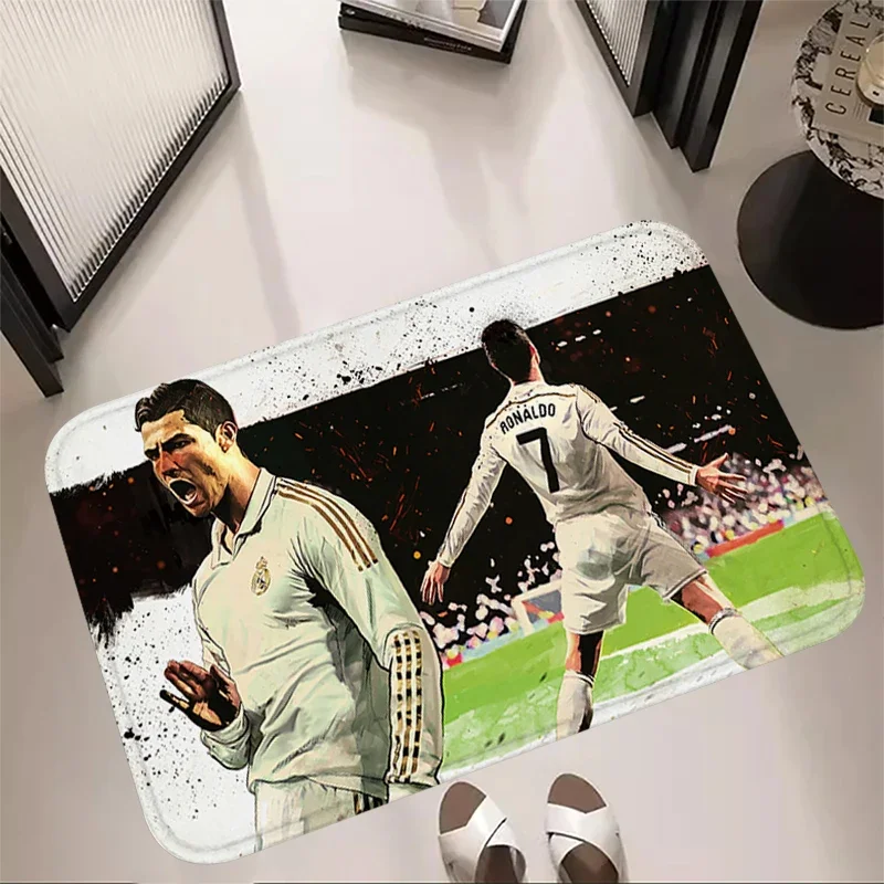 Foot Carpets CR7 Living Room Rug Cristiano Ronaldo Entrance Doormat Bathroom Rug Floor Mat Carpet Anti Slip Home Kitchen Hallway